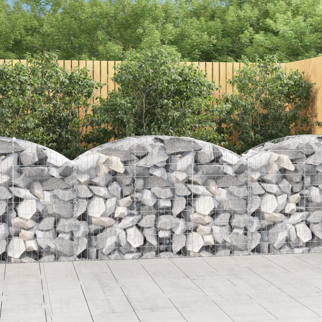 Arched Gabion Basket Galvanised Iron
