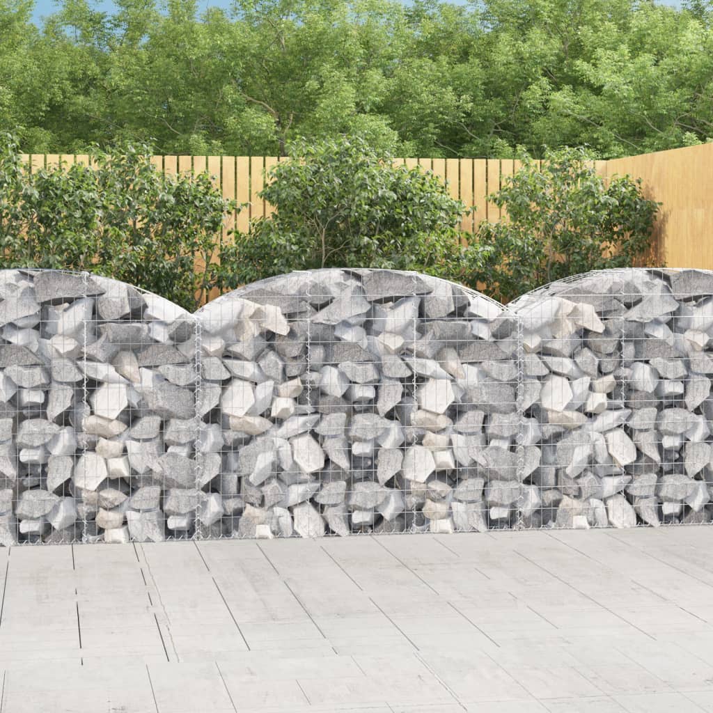 Arched Gabion Basket Galvanised Iron