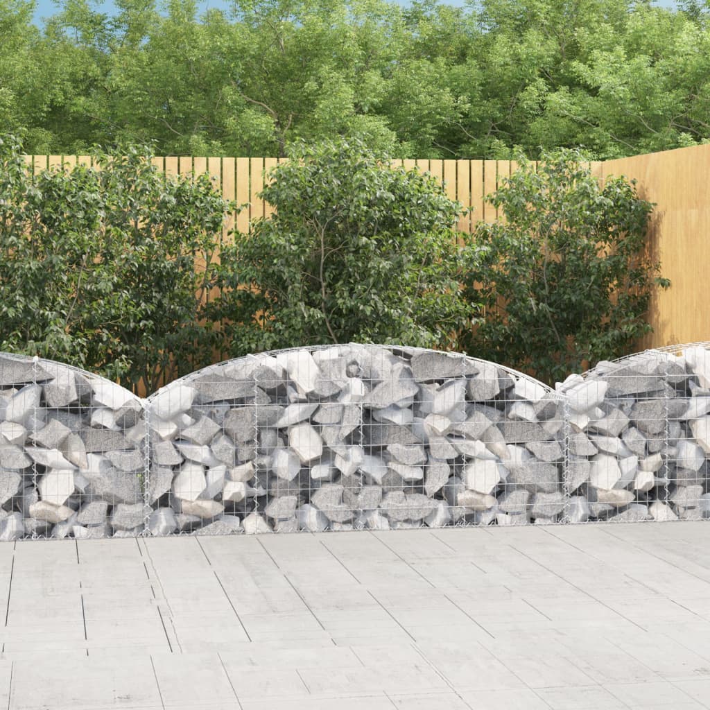 Arched Gabion Basket Galvanised Iron