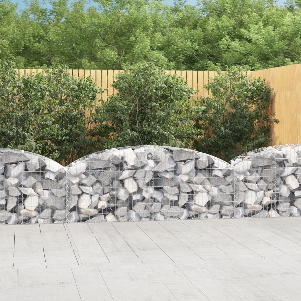 Arched Gabion Basket Galvanised Iron