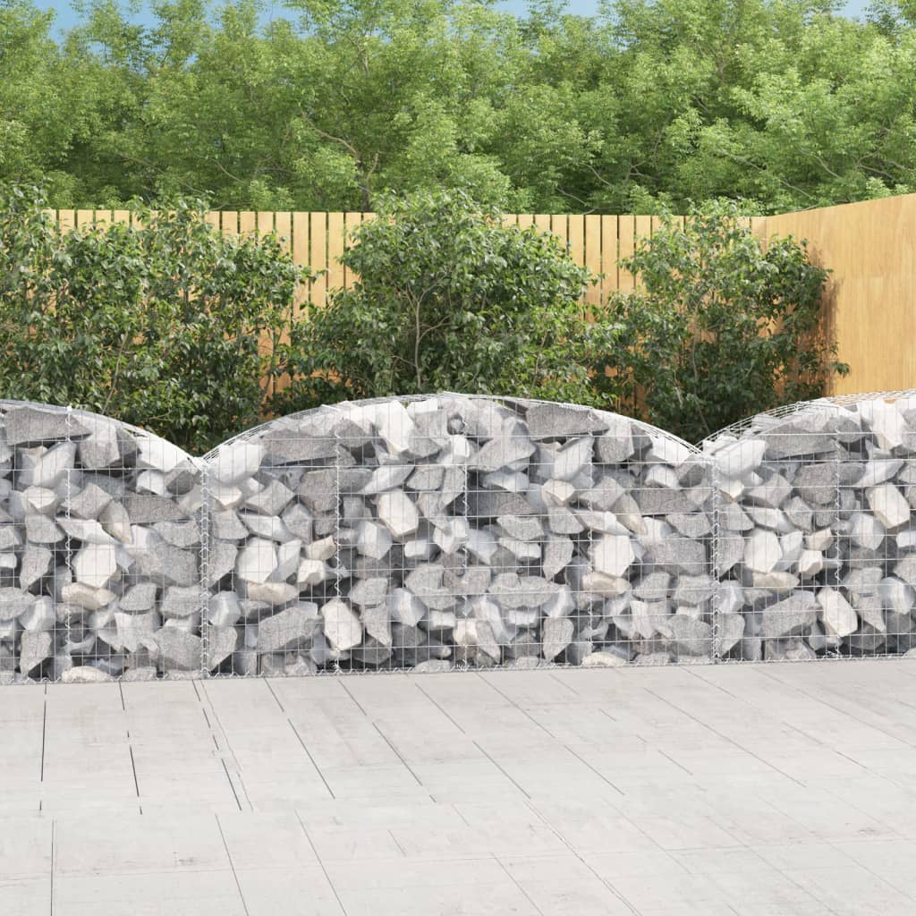 Arched Gabion Basket Galvanised Iron