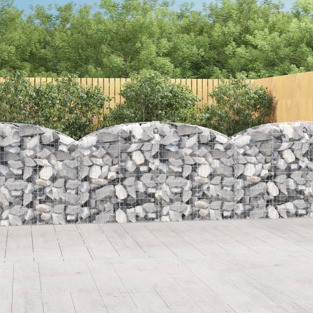 Arched Gabion Basket Galvanised Iron