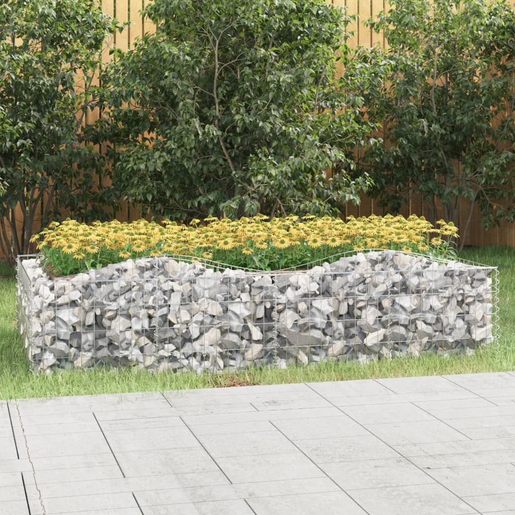 Arched Gabion Raised Bed Galvanised Iron