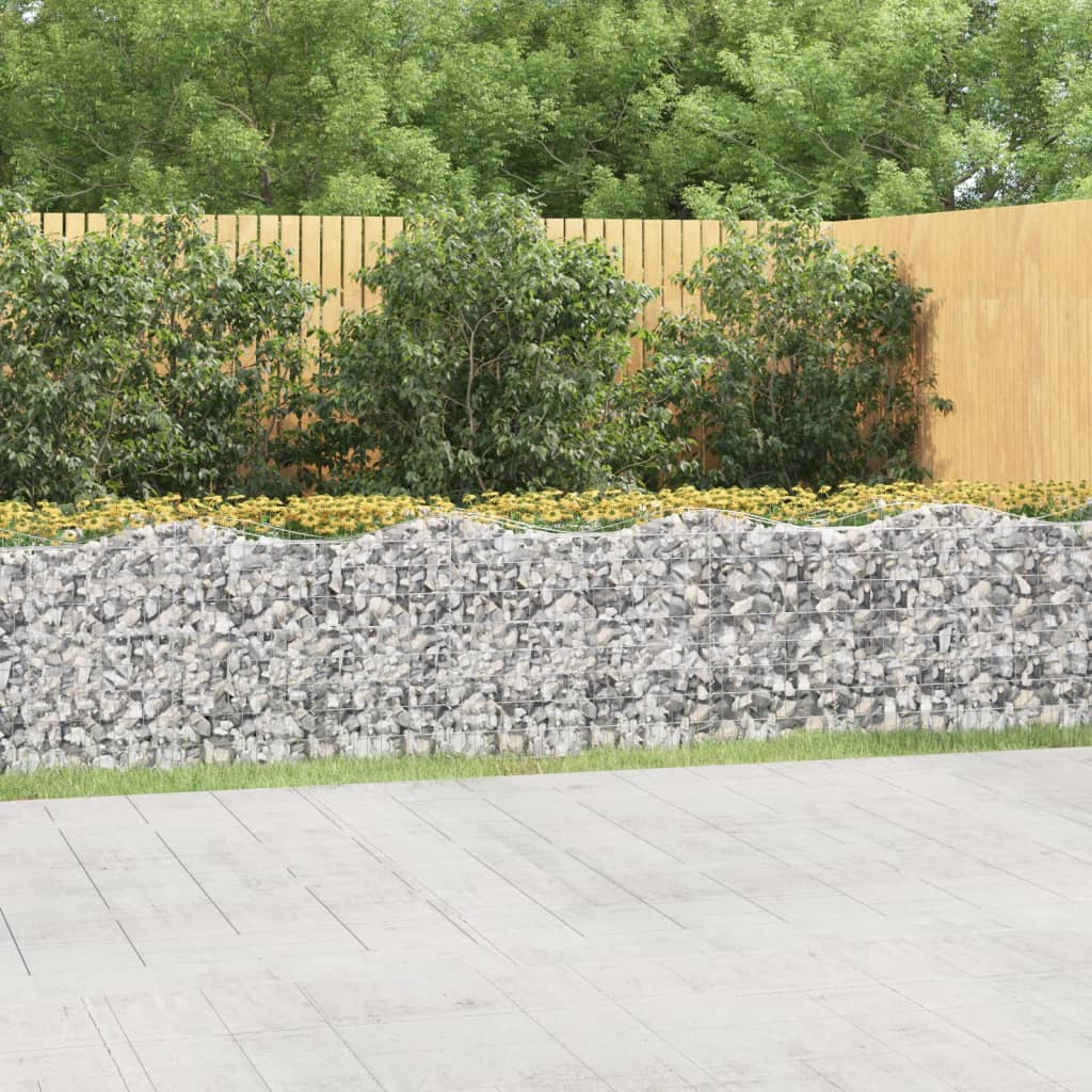 Arched Gabion Raised Bed Galvanised Iron