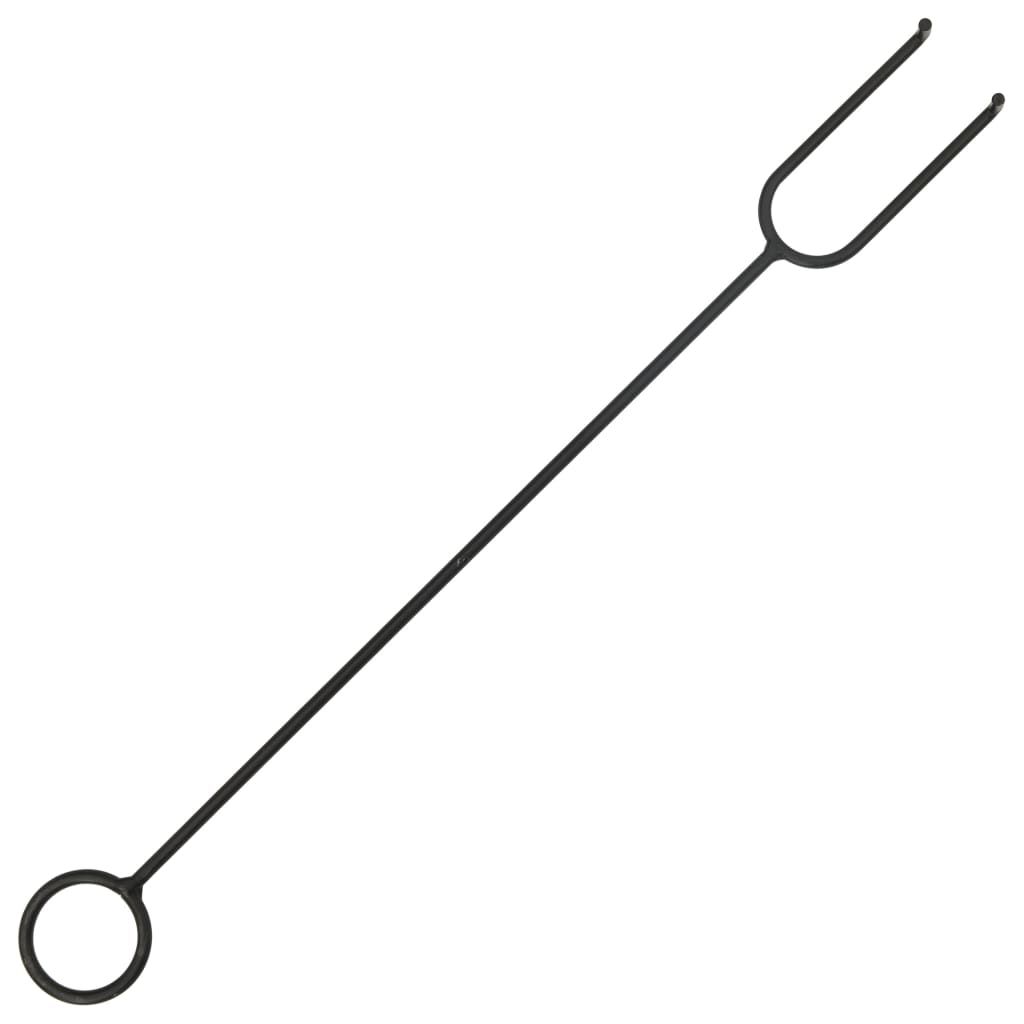 Fire Pit With Poker 79X79X46.5 Cm Xxl Steel