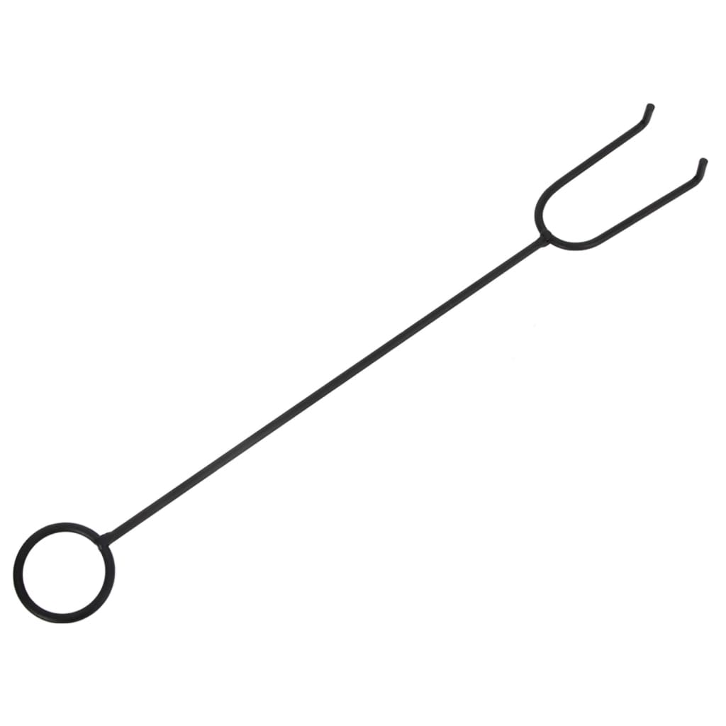 Fire Pit With Poker 58 Cm Xxl Steel