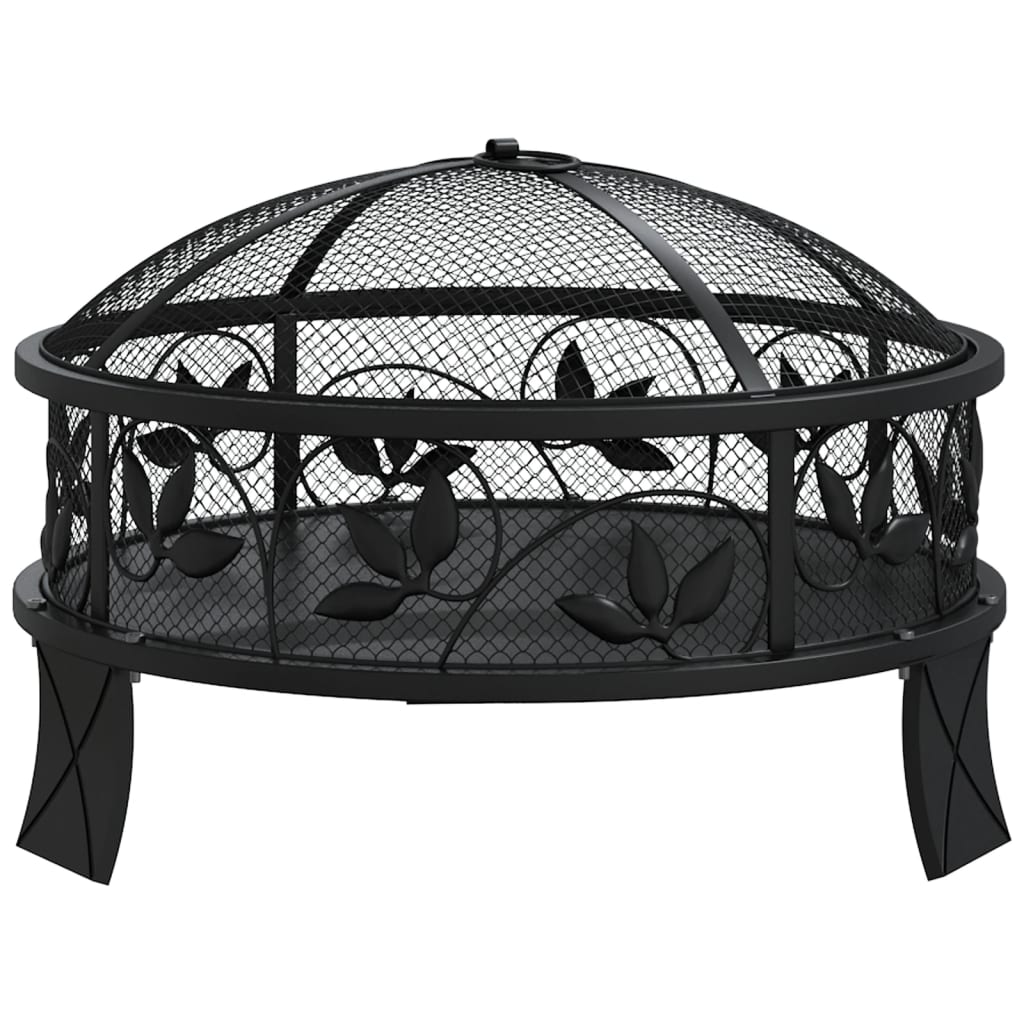 Fire Pit With Poker 50 Cm Xxl Steel