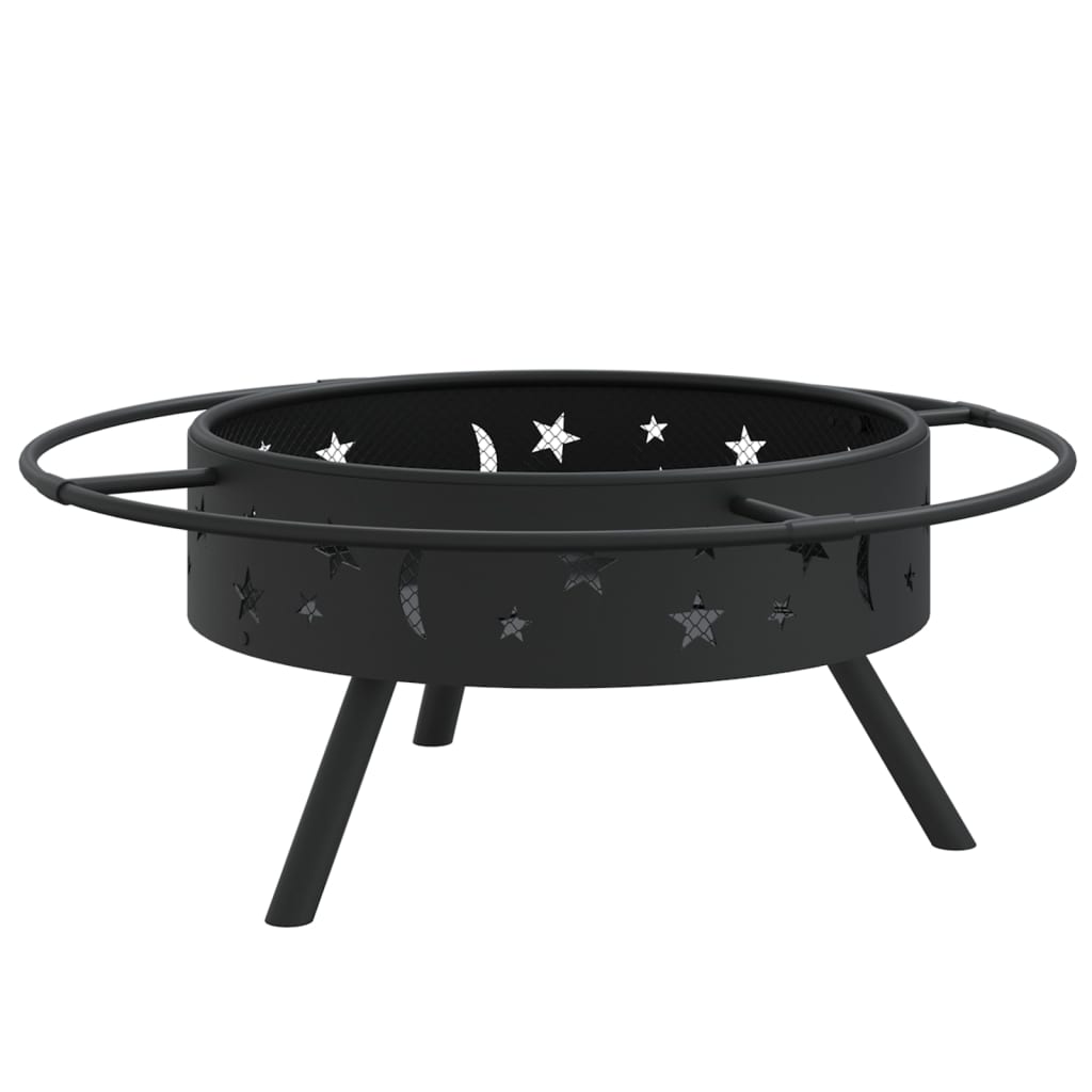Fire Pit With Poker 70 Cm Xxl Steel