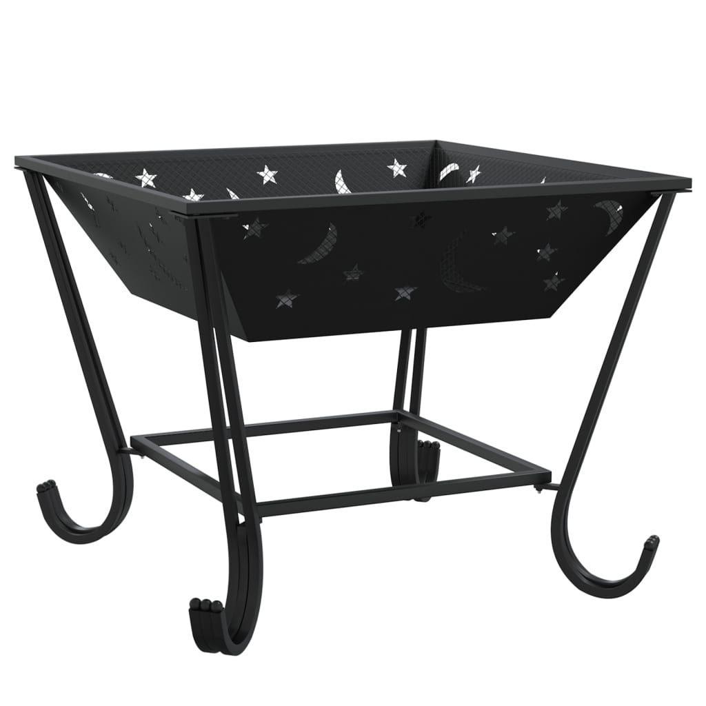 Fire Pit With Poker 50 Cm Xxl Steel