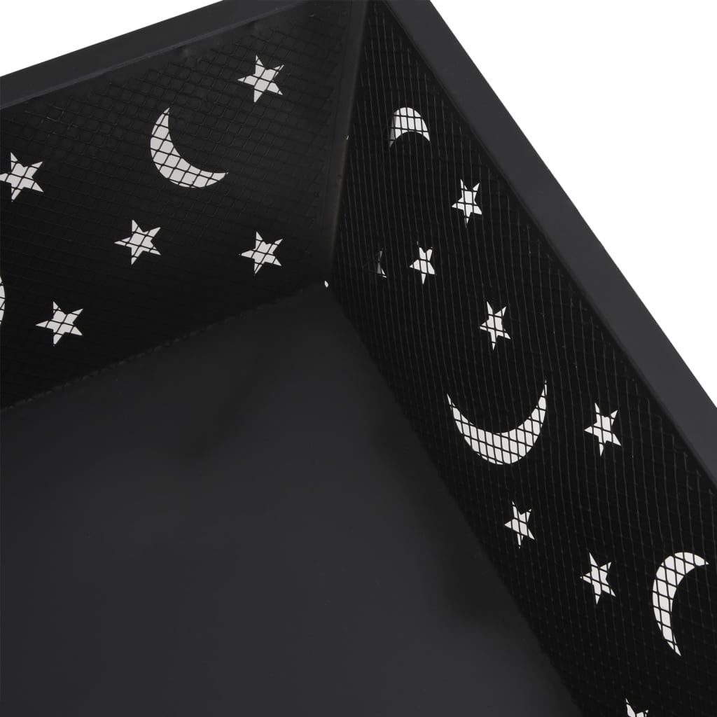 Fire Pit With Poker 50 Cm Xxl Steel