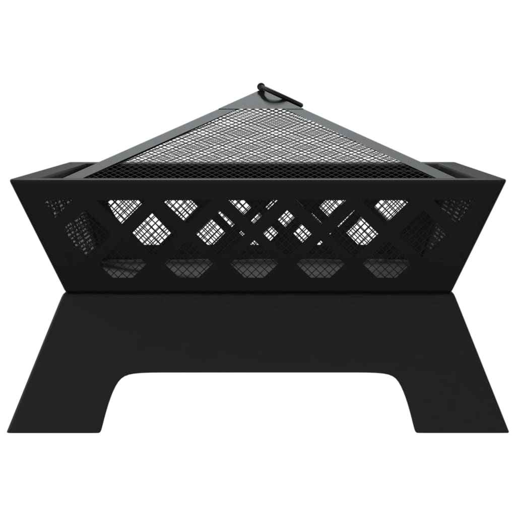 Fire Pit With Poker 50 Cm Xxl Steel