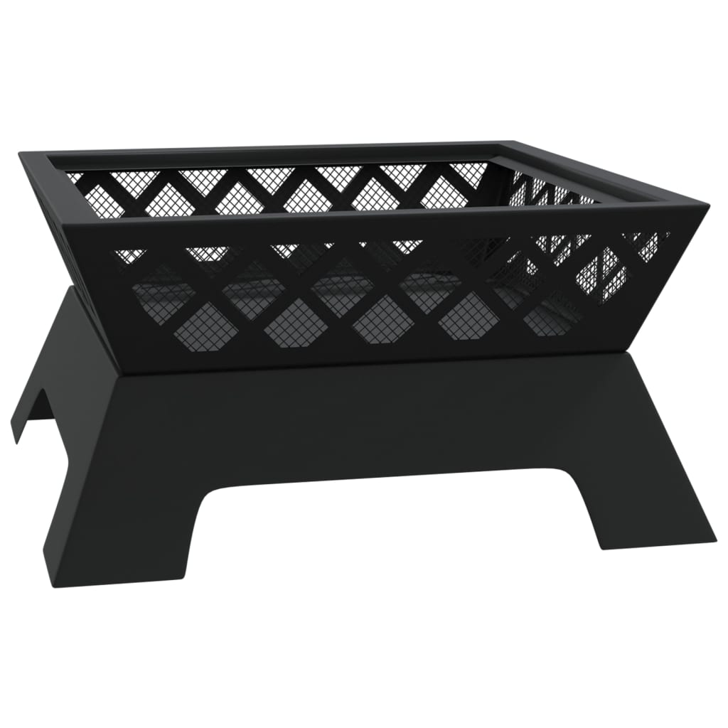 Fire Pit With Poker 50 Cm Xxl Steel