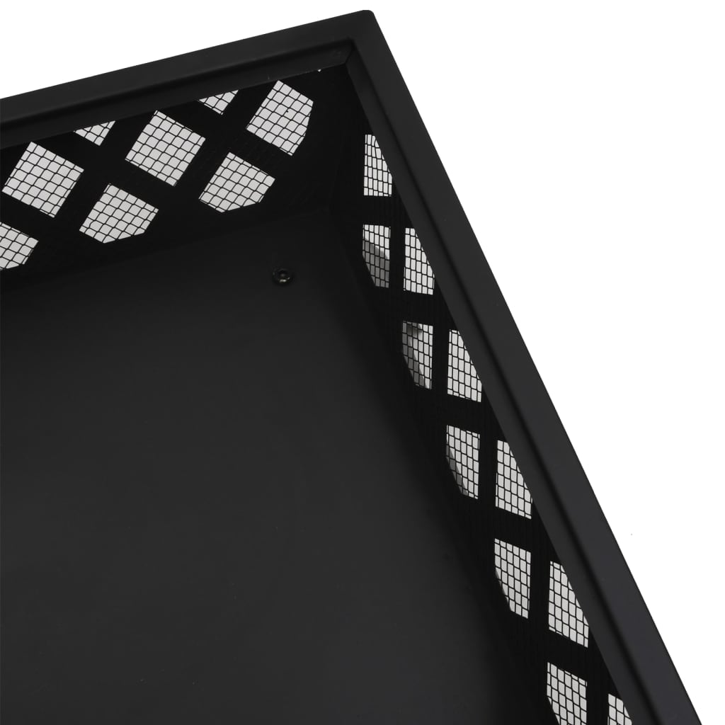 Fire Pit With Poker 50 Cm Xxl Steel