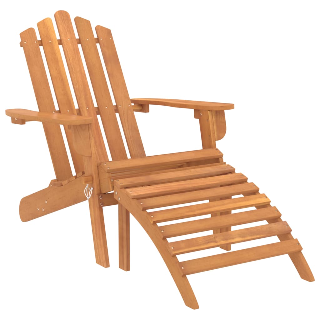 3 Piece Adirondack Garden Lounge Set Solid Wood Acacia