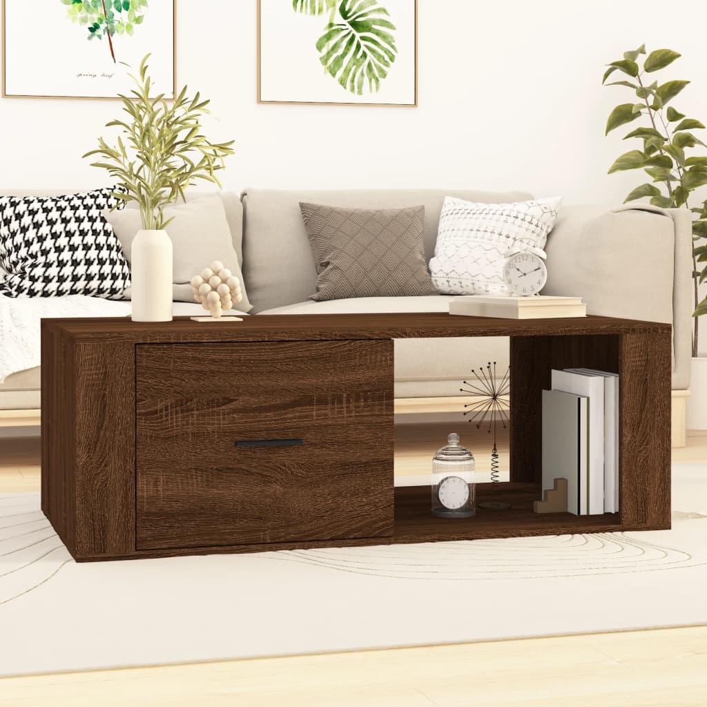 Coffee Table 100X50.5X35 Cm Engineered Wood