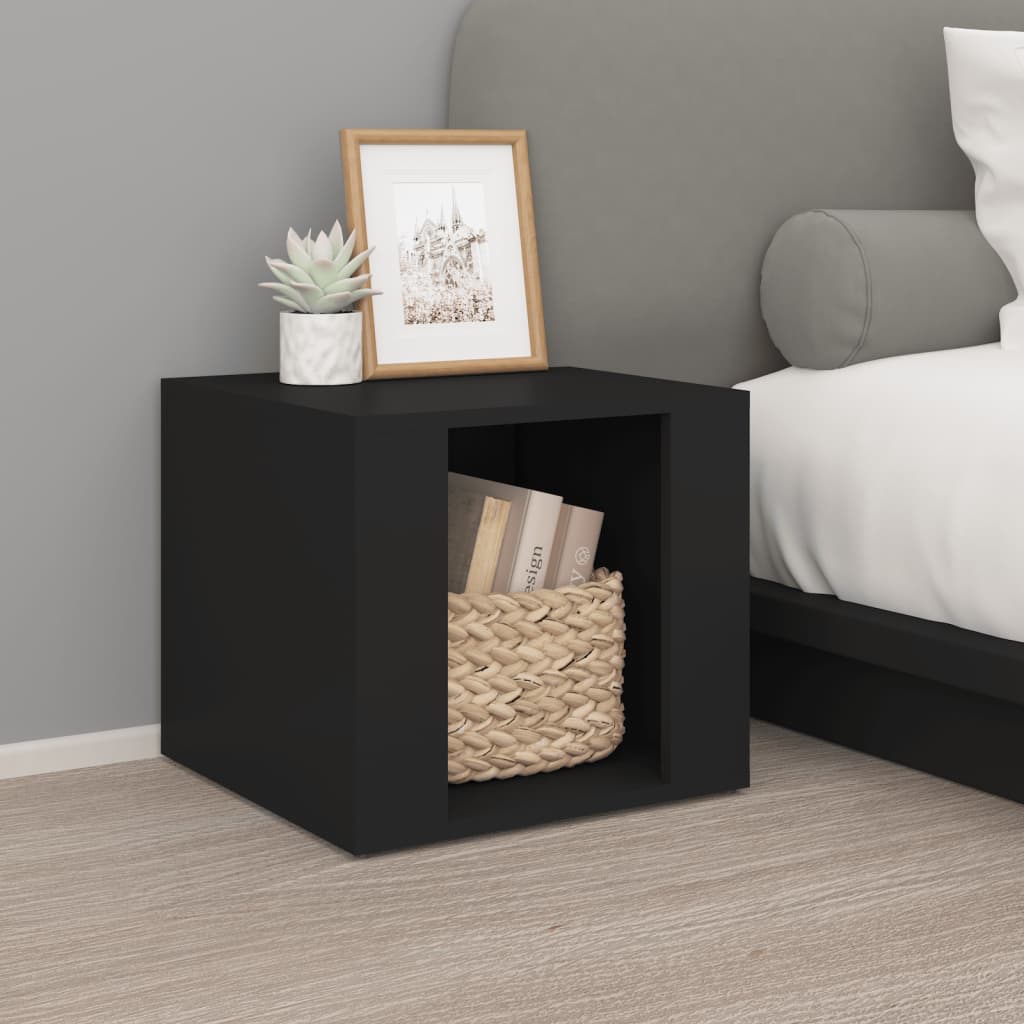 Bedside Table 41X40X36 Cm Engineered Wood