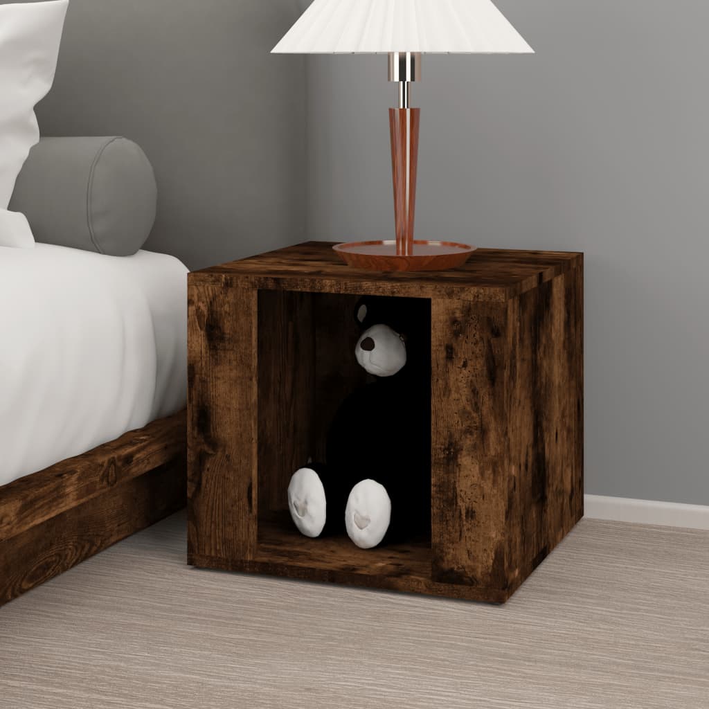 Bedside Table 41X40X36 Cm Engineered Wood