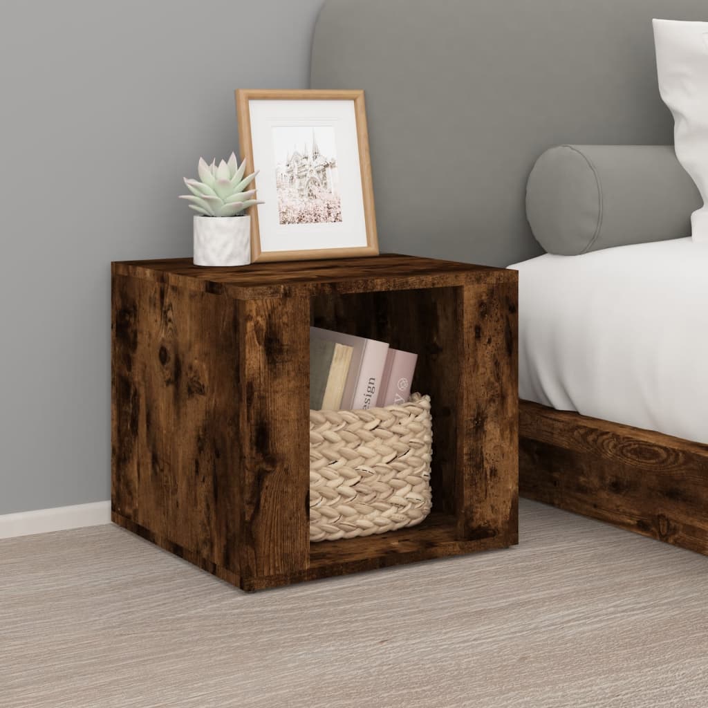 Bedside Table 41X40X36 Cm Engineered Wood