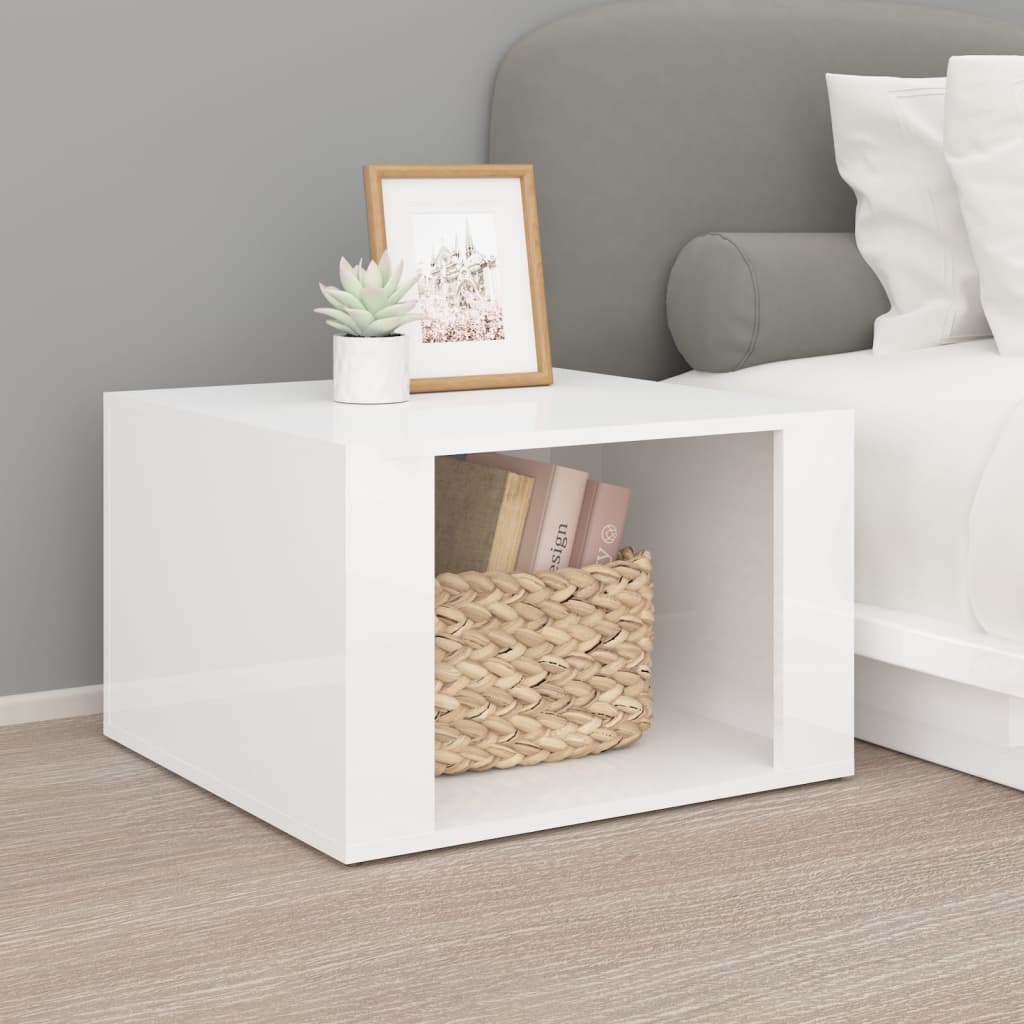 Bedside Table 57X55X36 Cm Engineered Wood