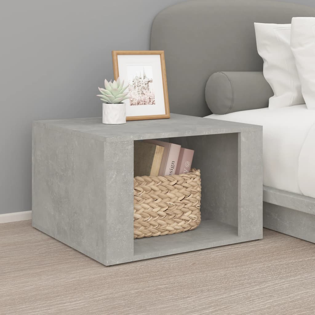 Bedside Table 57X55X36 Cm Engineered Wood