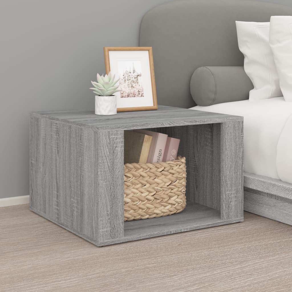 Bedside Table 57X55X36 Cm Engineered Wood