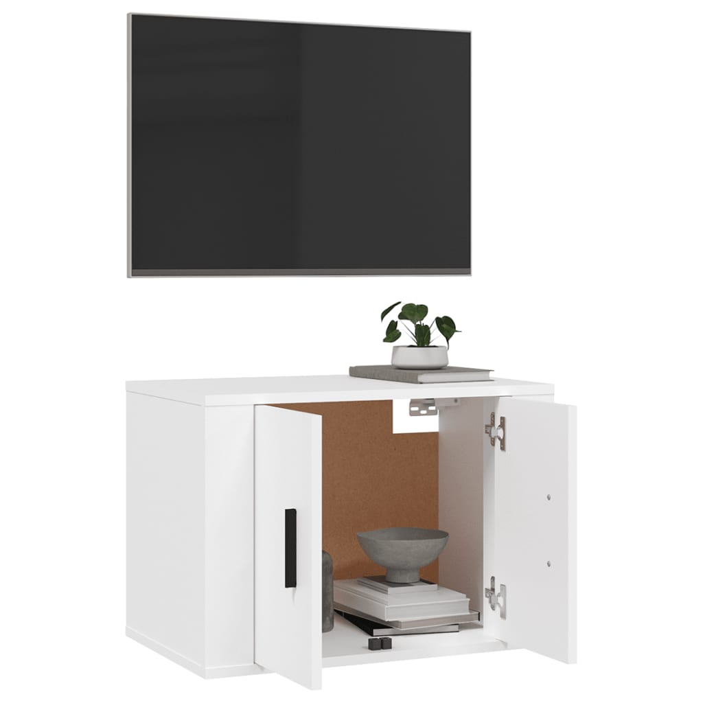 Wall Mounted Tv Cabinet 57X34.5X White
