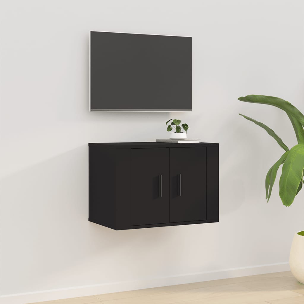 Wall Mounted Tv Cabinets 2 Pcs 40X34.5X Black