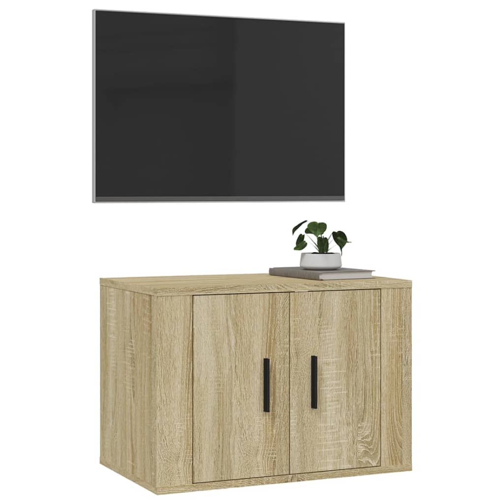 Wall Mounted Tv Cabinet 57X34.5X Sonoma Oak