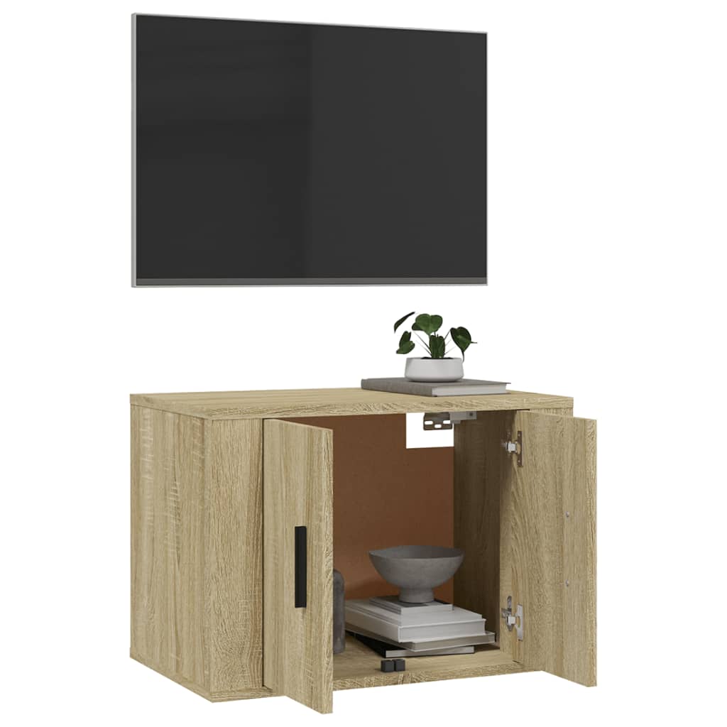 Wall Mounted Tv Cabinet 57X34.5X Sonoma Oak