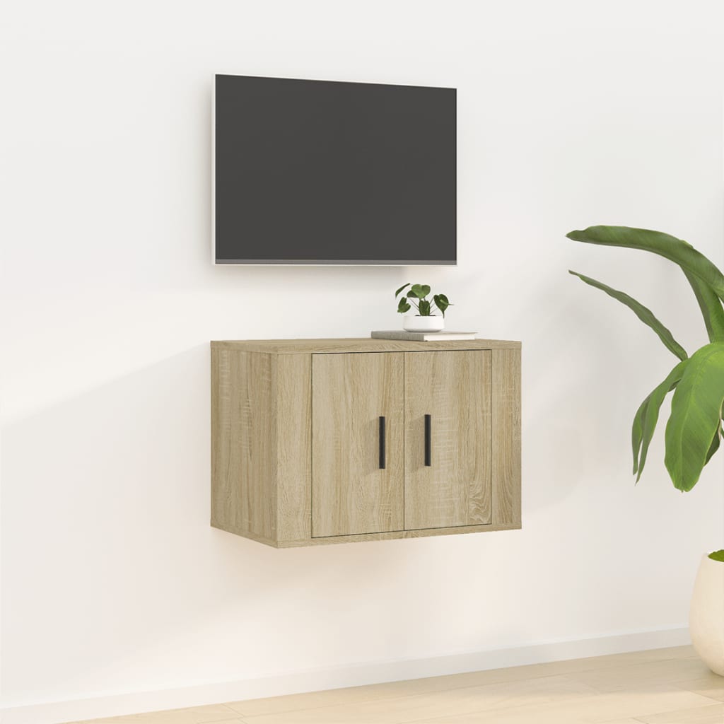 Wall Mounted Tv Cabinet 57X34.5X Sonoma Oak