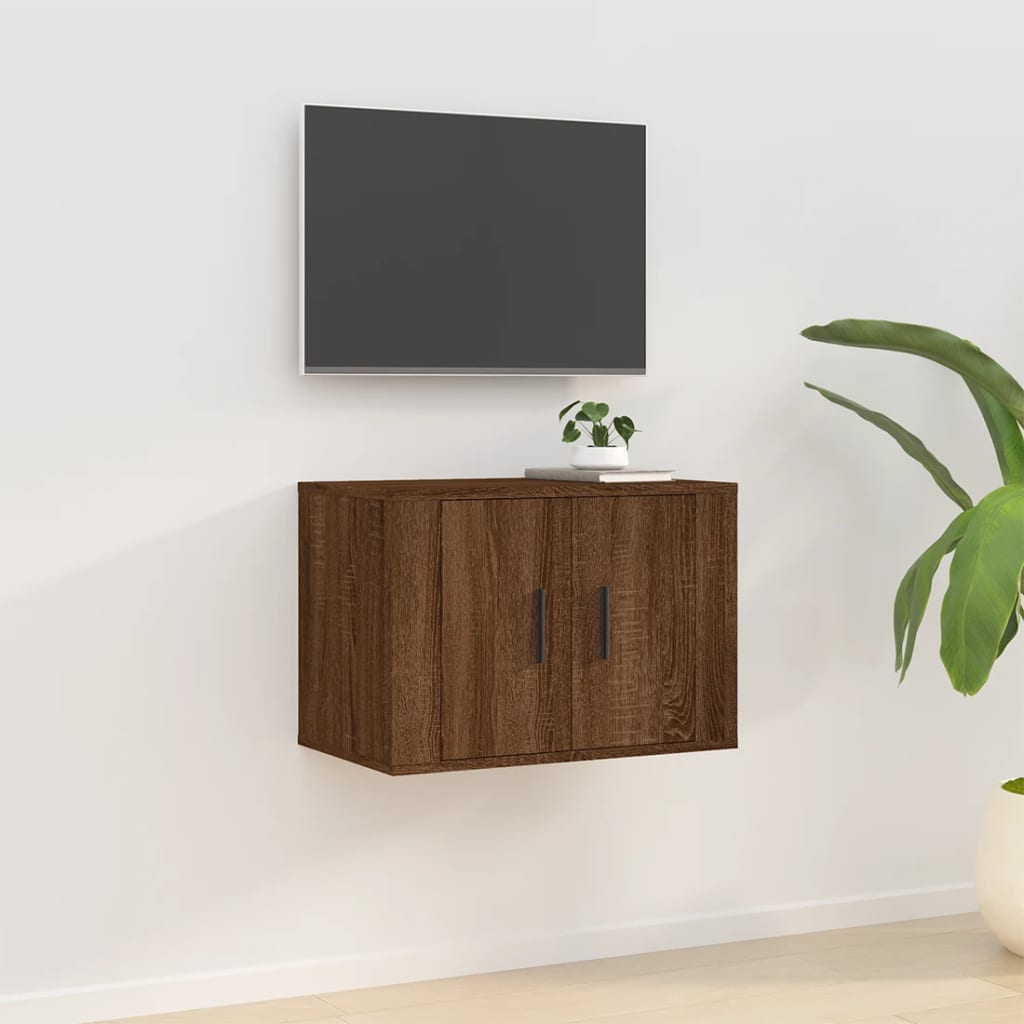 Wall Mounted Tv Cabinets 2 Pcs 40X34.5X Brown Oak