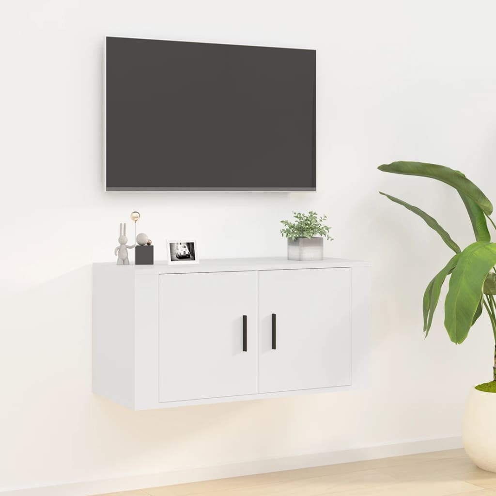 Wall Mounted Tv Cabinet 57X34.5X White