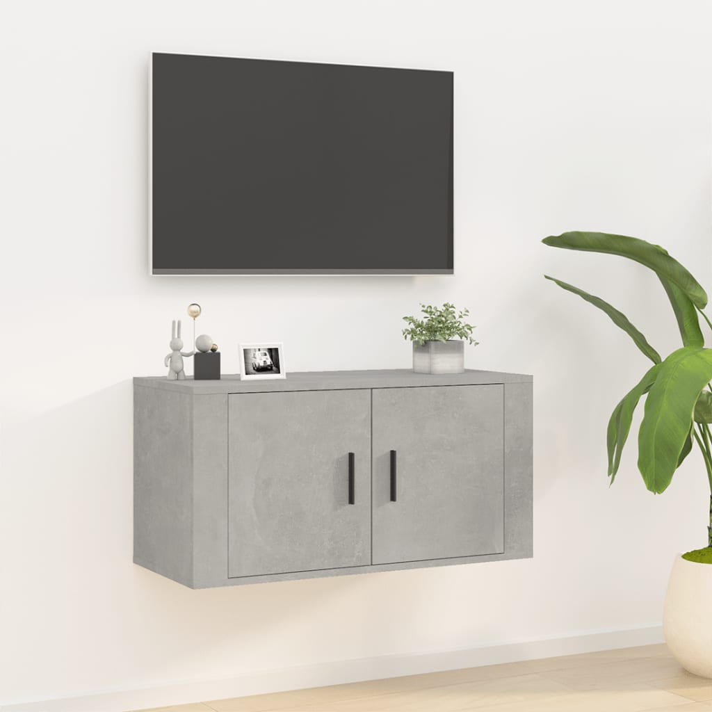 Wall Mounted Tv Cabinets 2 Pcs 40X34.5X Concrete Grey