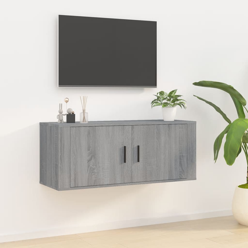 Wall Mounted Tv Cabinet 40X34,5X Grey Sonoma
