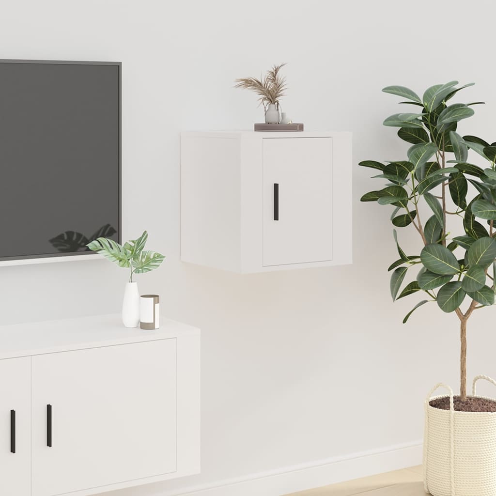 Wall Mounted Tv Cabinet 57X34.5X White