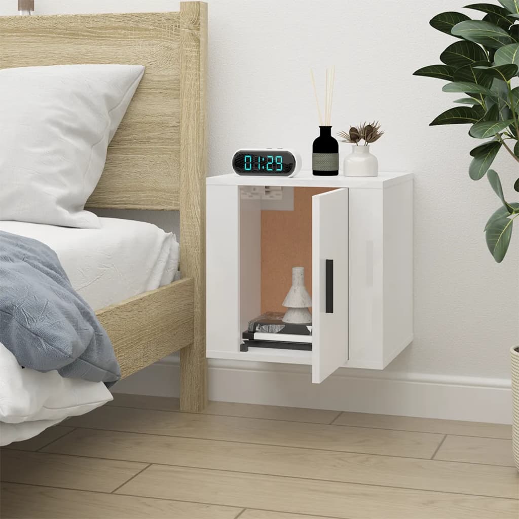 Wall Mounted Tv Cabinet 40X34,5X High Gloss White