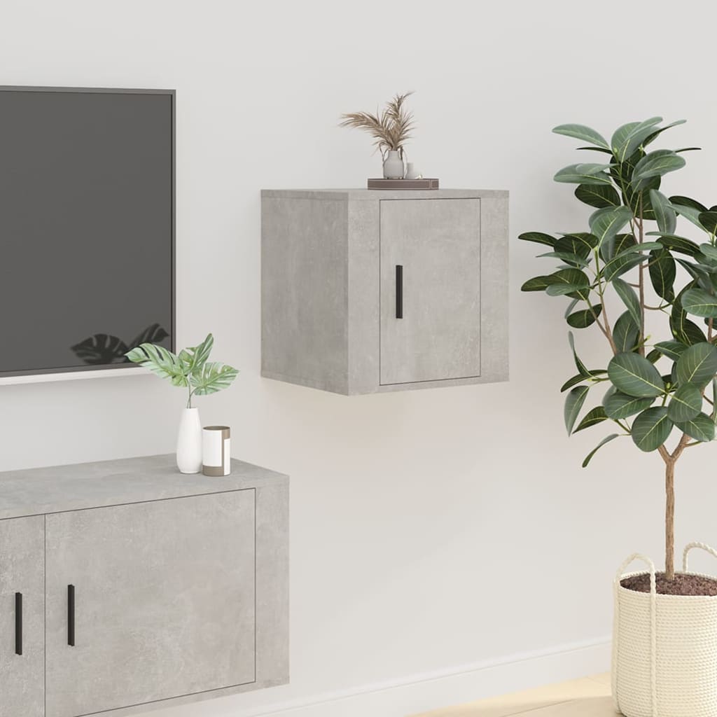Wall Mounted Tv Cabinets 2 Pcs 40X34.5X Concrete Grey