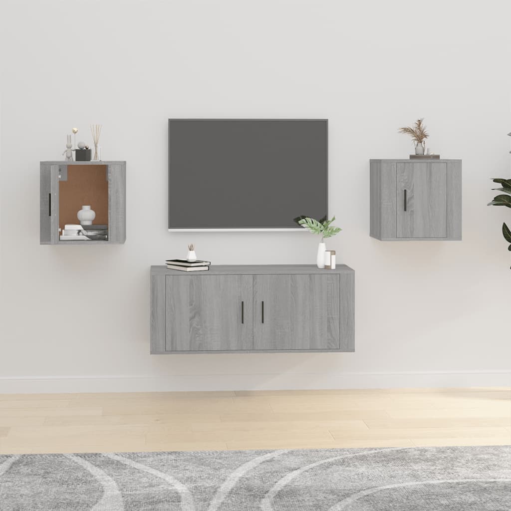 Wall Mounted Tv Cabinet 40X34,5X Grey Sonoma