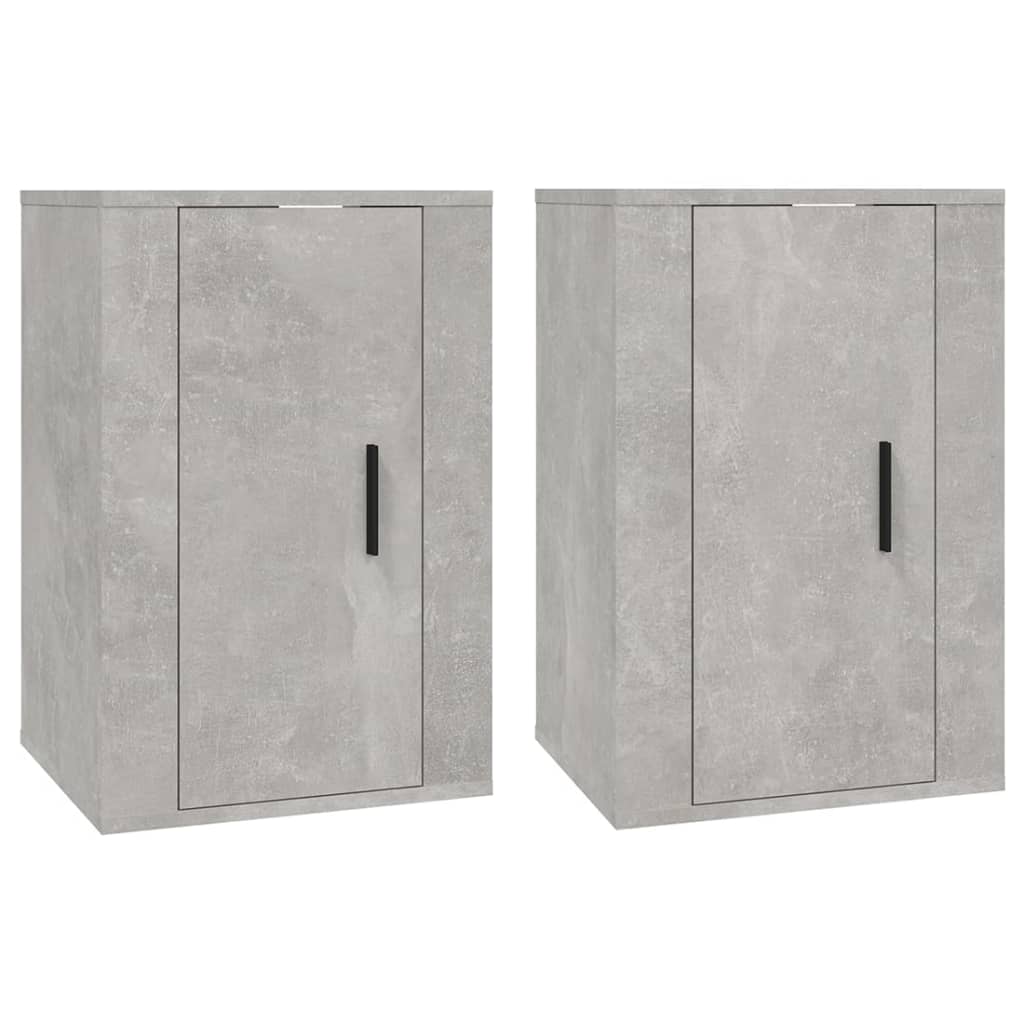 Wall Mounted Tv Cabinets 2 Pcs 40X34.5X Concrete Grey