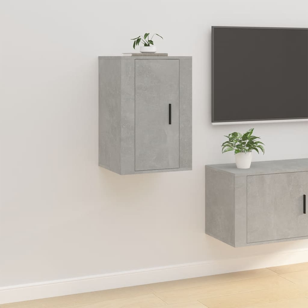 Wall Mounted Tv Cabinets 2 Pcs 40X34.5X Concrete Grey