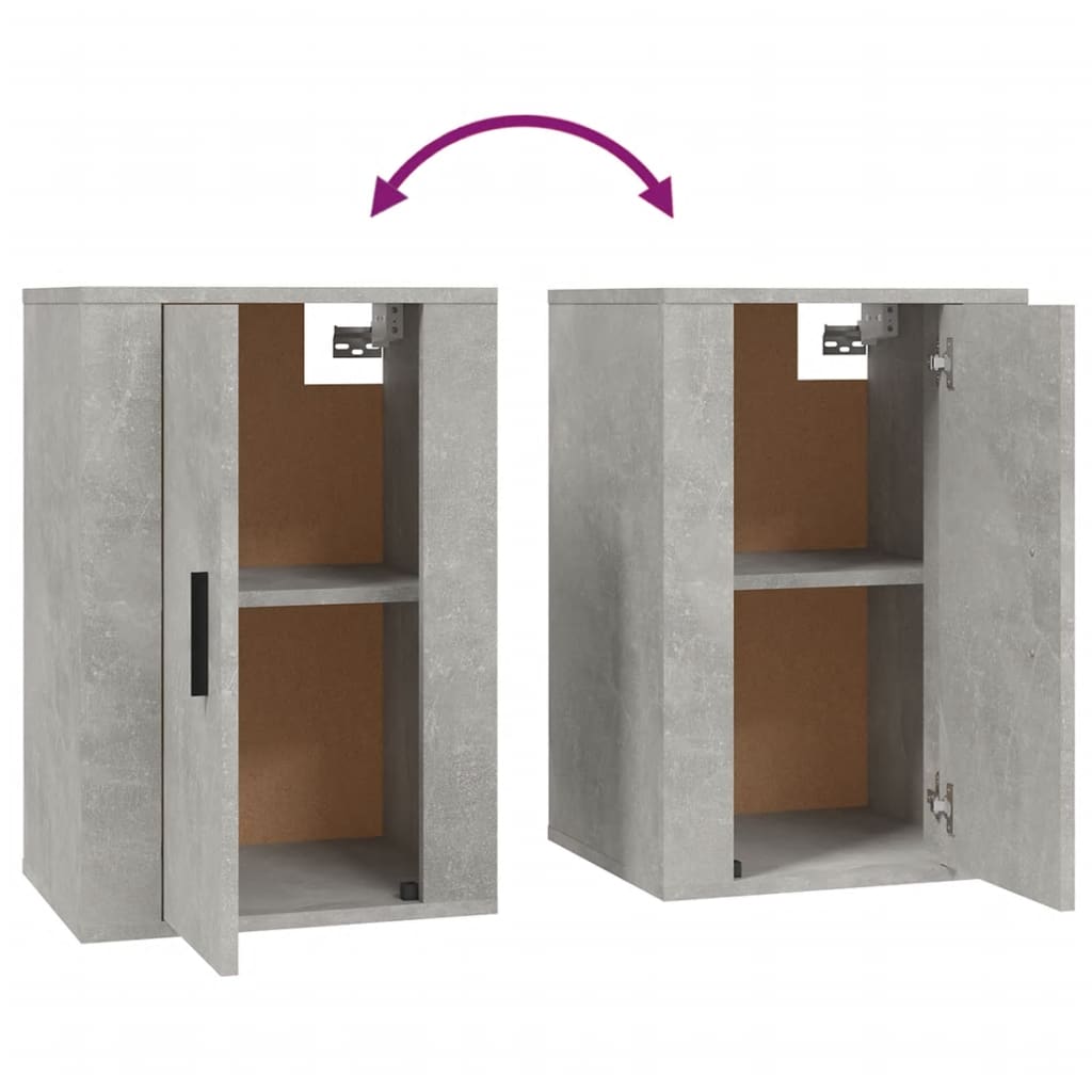 Wall Mounted Tv Cabinets 2 Pcs 40X34.5X Concrete Grey