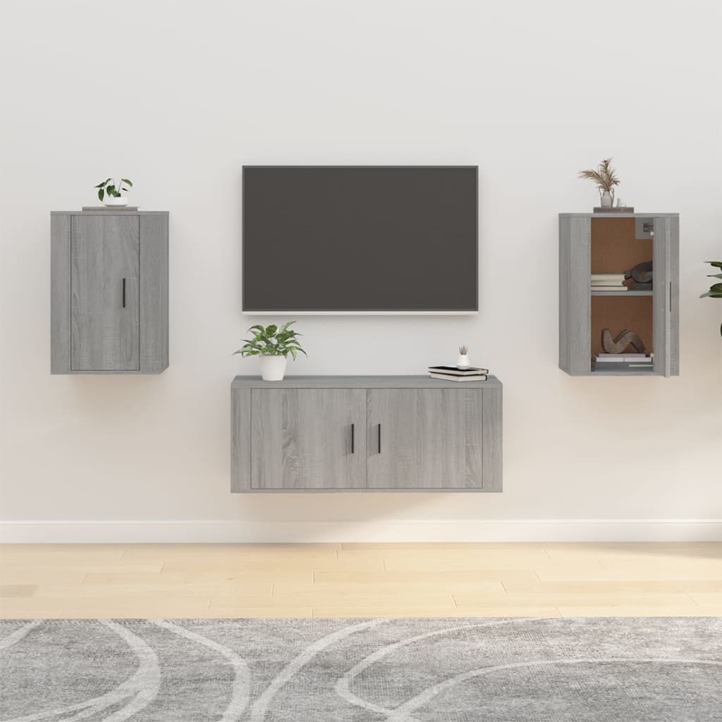 Wall Mounted Tv Cabinet 40X34,5X Grey Sonoma