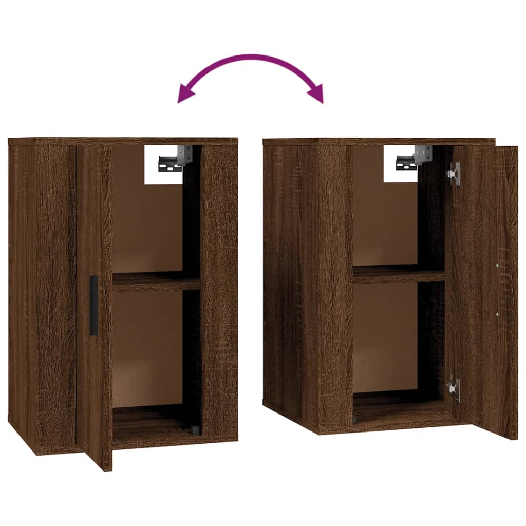 Wall Mounted Tv Cabinets 2 Pcs 40X34.5X Brown Oak