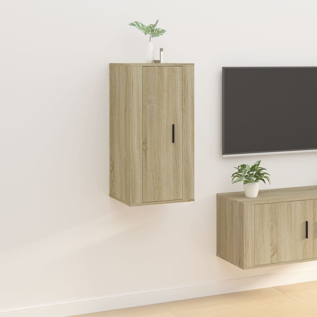 Wall Mounted Tv Cabinet 57X34.5X Sonoma Oak