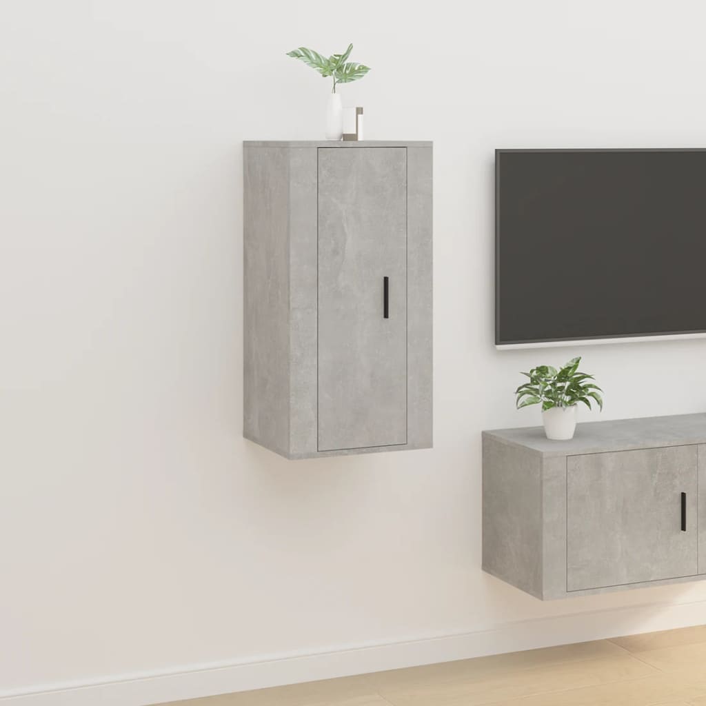 Wall Mounted Tv Cabinets 2 Pcs 40X34.5X Concrete Grey