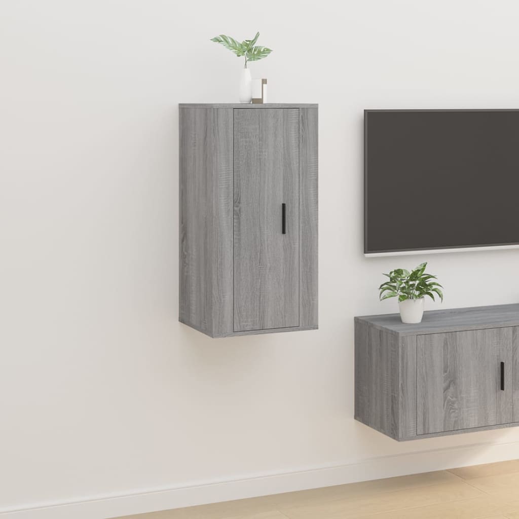 Wall Mounted Tv Cabinet 40X34,5X Grey Sonoma