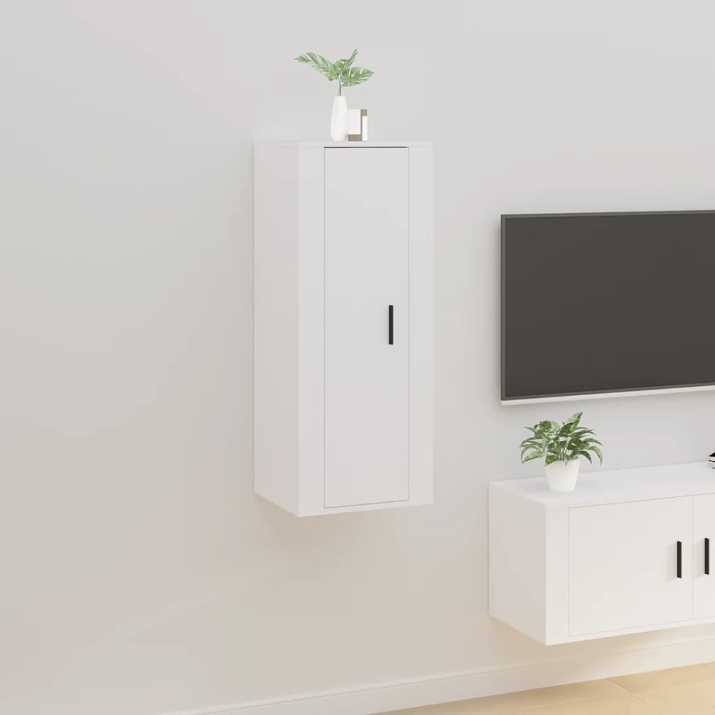 Wall Mounted Tv Cabinet 57X34.5X White