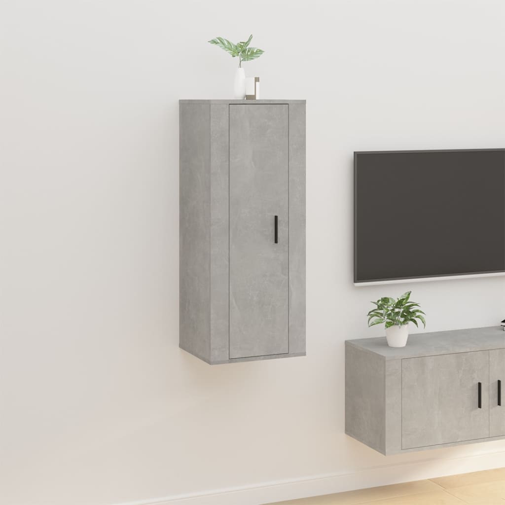 Wall Mounted Tv Cabinets 2 Pcs 40X34.5X Concrete Grey