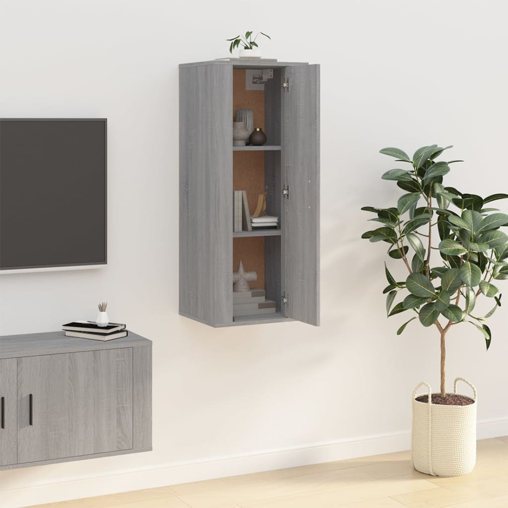 Wall Mounted Tv Cabinet 40X34,5X Grey Sonoma