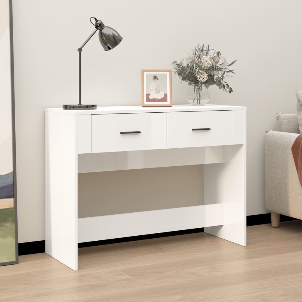 Console Table 100X39X75 Cm Engineered Wood